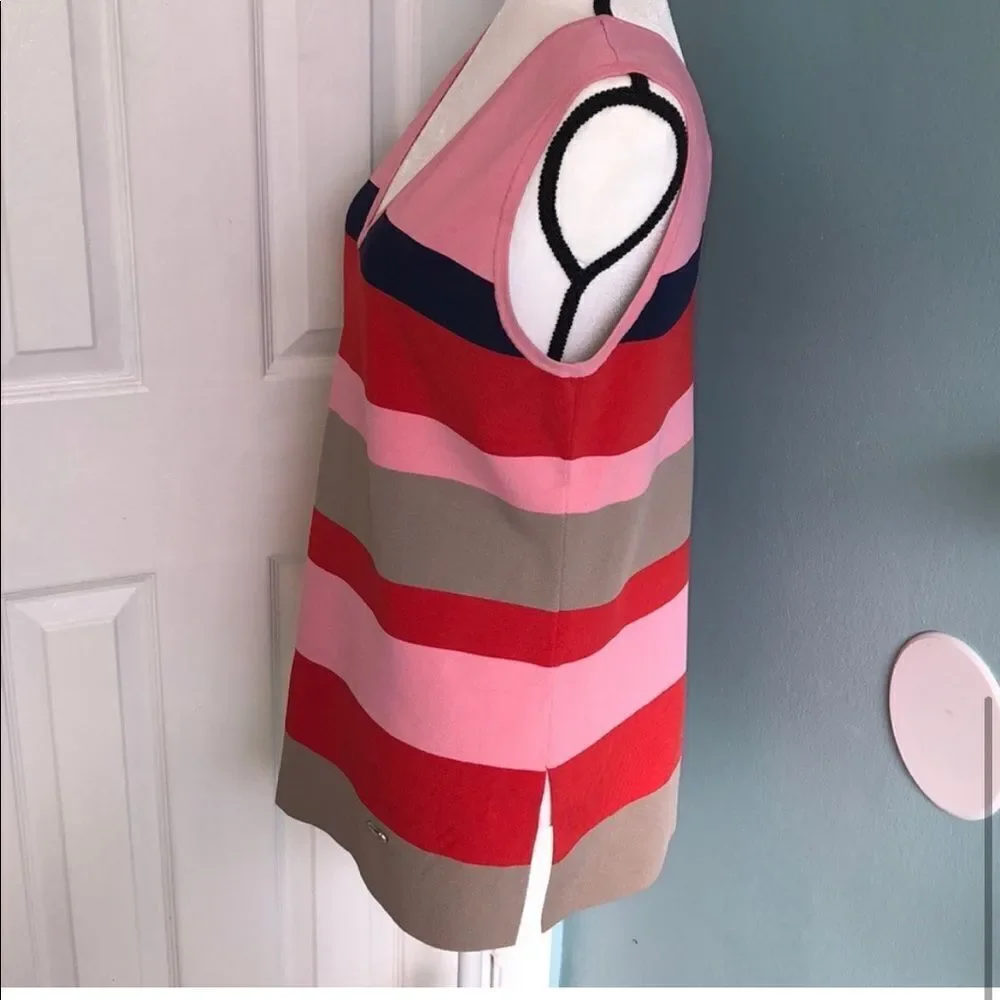 Ted Baker V-Neck Striped Tank Top - Picture 4 of 8